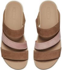 Dámské elegantní pantofle ELLECITY SLIDE WOMEN KEEN toasted coconut/fawn