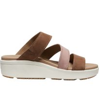 Dámské elegantní pantofle ELLECITY SLIDE WOMEN KEEN toasted coconut/fawn